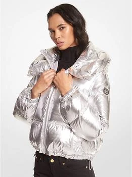 Michael Kors | Metallic Ciré Puffer Jacket,商家Michael Kors,价格¥621