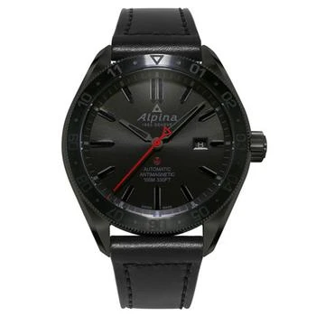 Alpina | Alpina Men's Automatic Watch - Alpiner Black Dial Black Leather Strap | AL-525BB5FBAQ6 5.8折×额外9折x额外9折, 额外九折