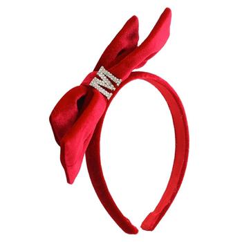 MONNALISA | Red Bow Hairband商品图片,3折×额外9折, 额外九折