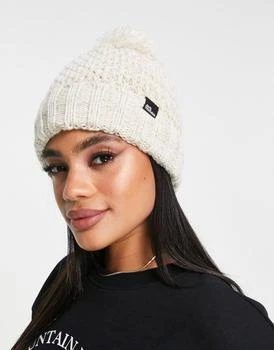 推荐Jack Wolfskin Highloft pompom beanie in white商品