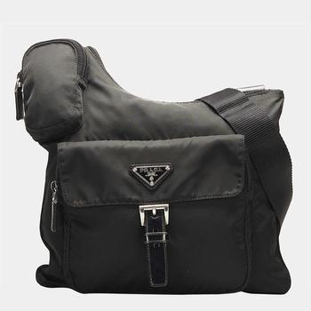 推荐Prada Black Tessuto Sling Bag商品