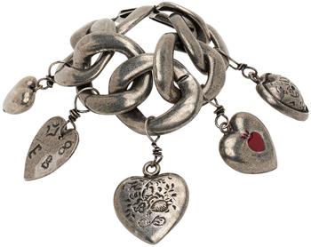Marni | Silver Heart Charm Bracelet商品图片,3.2折