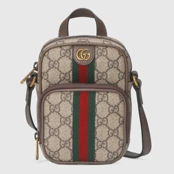 Gucci | GUCCI 棕色男士零�钱包 671682-96IWT-8745 满$1享9.6折, 包邮包税, 独家减免邮费, 满折