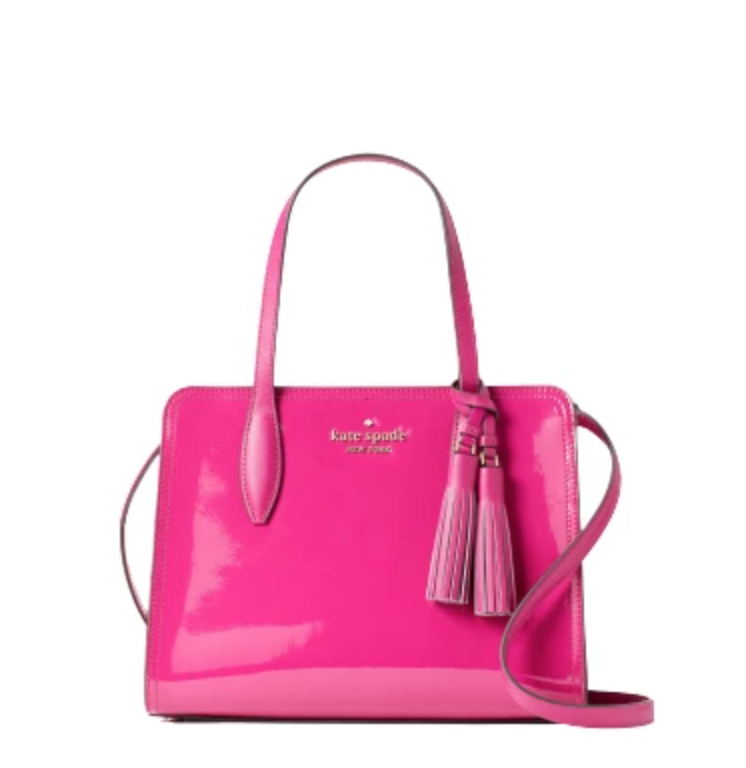 kate spade tote, Kate Spade | Kate Spade New York ROWE PATENT SMALL TOP ZIP SATCHEL商品图片 3折