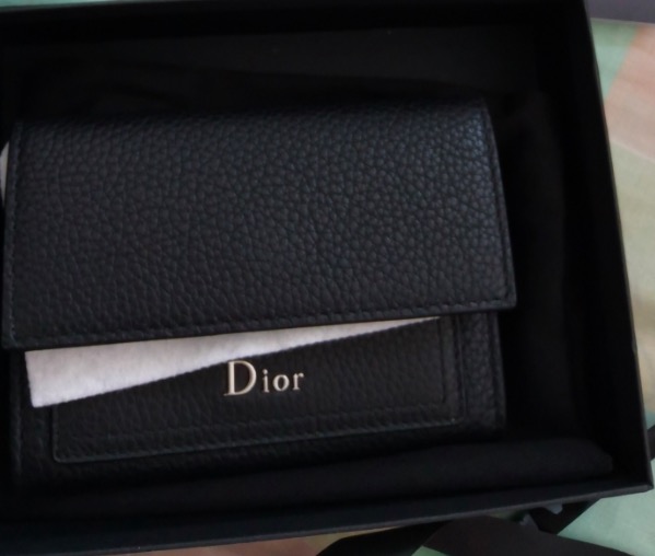 商品Dior | Wallets Leather Black（实际尺寸偏小，介意慎拍）,商家品牌清仓区,价格¥2266图片