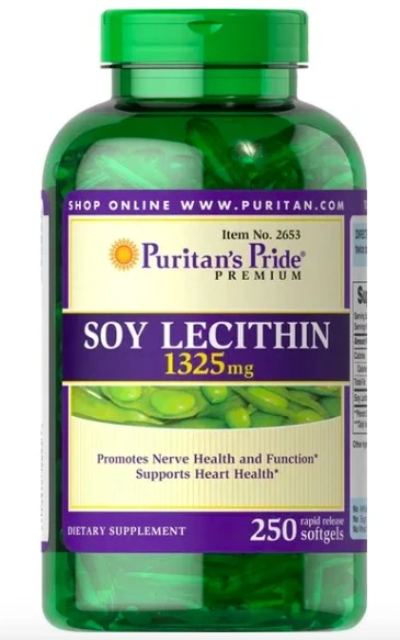 推荐【EXP 11/24】Puritan's Pride Soy Lecithin 1325 mg 250 Softgels商品