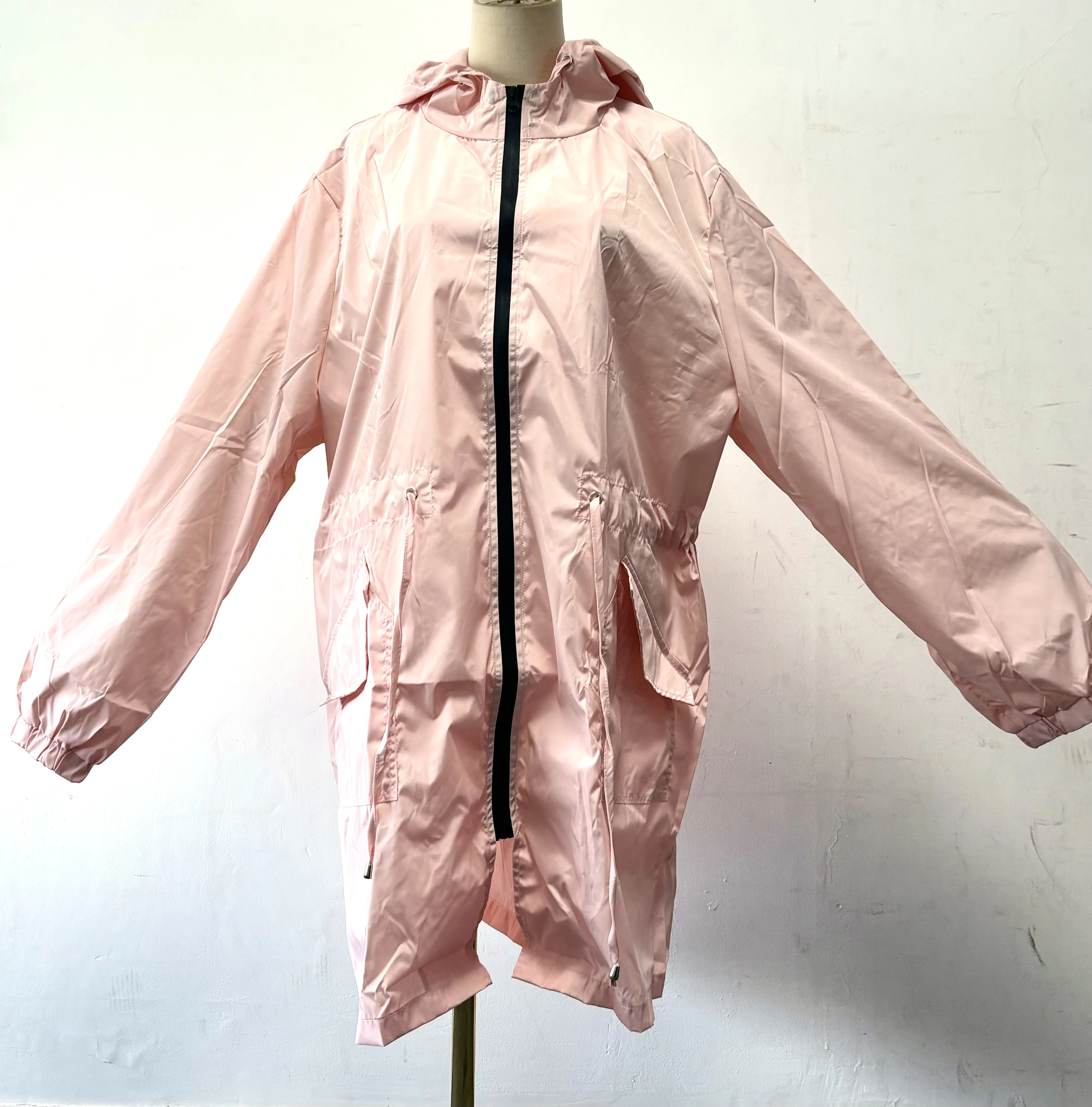 [国内直发] 【22码】INVOLAND Women's Rain Jacket Plus SizeLong Raincoat Lightweight HoodedWindbreaker Water,商家品牌清仓区,价格¥75