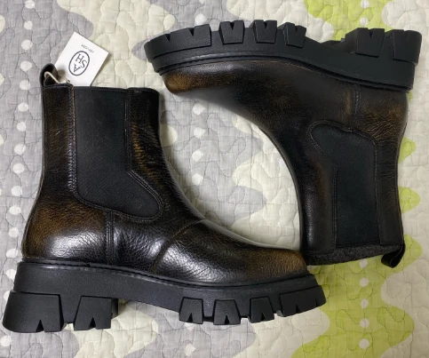 Ash | Lloyd Leather Pull-On Combat Boots,商家品牌清仓区,价格¥1527