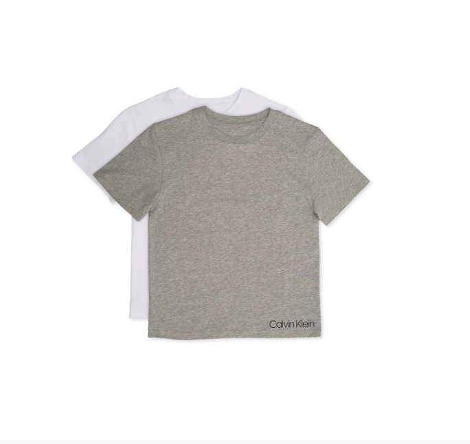 Calvin Klein |  Little and Big Boys' T-Shirt, 2-Pack,商家折扣挖宝区,价格¥145