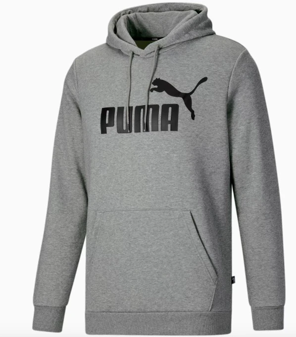 Puma | 【实际尺码M ，颜色： Gray】Men's Essentials Big Logo Hoodie 9折