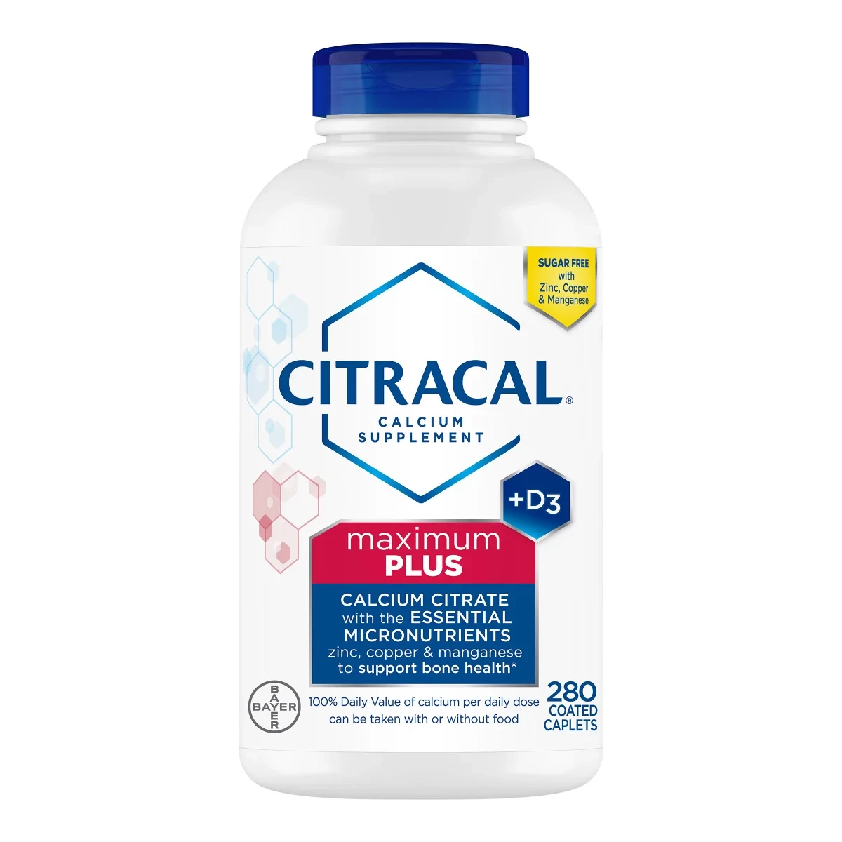Citracal | （EXP 2026/02）Citracal Maximum Plus Calcium Citrate + D3, 280 Caplets,商家折扣挖宝区,价格¥86