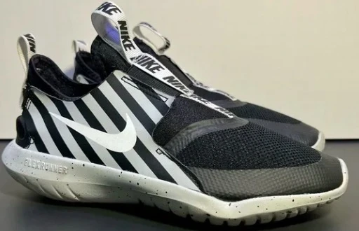 NIKE | Nike Flex Runner Sport GS Boy’s Black Slip On Shoes 9折