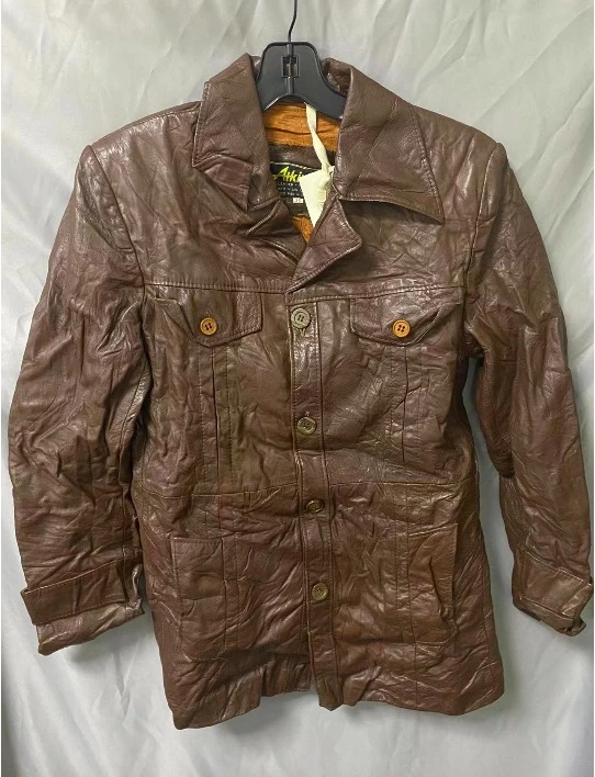 Urban Renewal | 【皱褶】Urban Renewal Vintage Leather Jacket,商家品牌清仓区,价格¥401