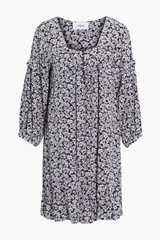 product Elroy gathered floral-print crepe mini dress image
