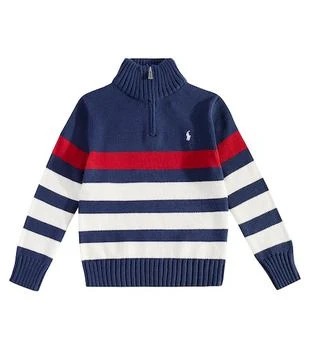 Ralph Lauren | Striped cotton turtleneck sweater,商家MyTheresa,价格¥1208