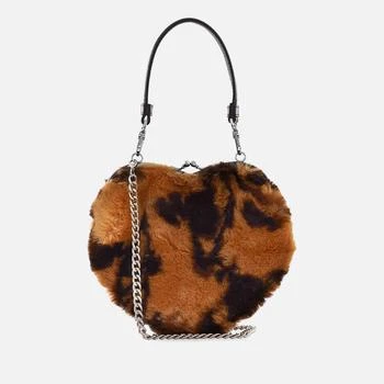Vivienne Westwood Belle Heart Frame Faux Fur Purse,价格$208.30