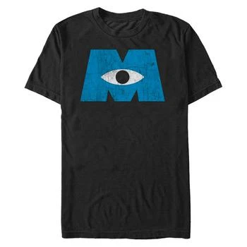 Disney | Disney Pixar Men's Monsters Inc. Eye Logo, Short Sleeve T-Shirt 额外7折, 额外七��折