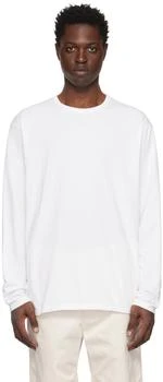Nanamica | White Crewneck Long Sleeve T-Shirt 5.6折
