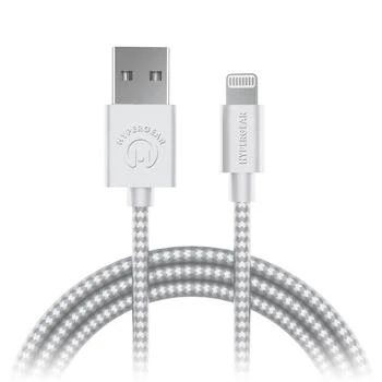 HyperGear USB to Lightning Braided Cable 4ft White