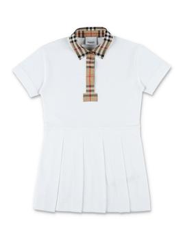 burberry短袖, Burberry | Burberry Kids Logo Patch Short Sleeved Polo Shirt Dress商品图片 7.6折起