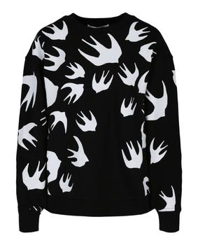 Alexander McQueen | Swallows Crewneck Sweatshirt商品图片,5.6折×额外9折, 独家减免邮费, 额外九折