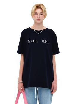 推荐Matin Kim Logo Tshirt - Navy商品