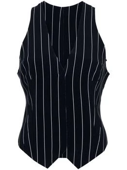 Norma Kamali | PINSTRIPED VEST,商家Boutiques Premium,价格¥1604