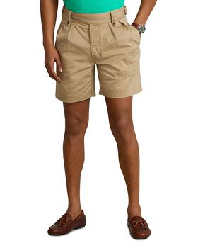 拉夫劳伦短裤图片, Ralph Lauren | 7-Inch Relaxed Fit Pleated Twill Shorts商品图片 6折×额外7折x额外9折, 额外七折, 额外九折