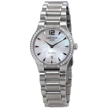 推荐DS Spel Lady Round Quartz Diamond White Mother of Pearl Dial Ladies Watch C012.209.61.117.00商品