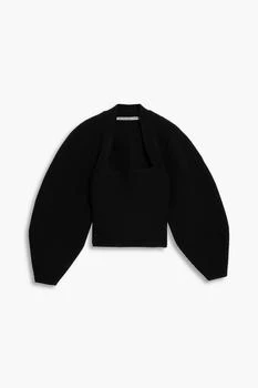 推荐Integral Shrug ribbed-knit sweater商品