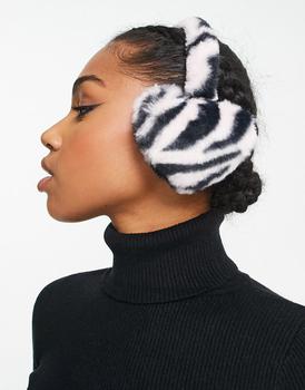 推荐Skinnydip heart ear muffs in pink zebra商品