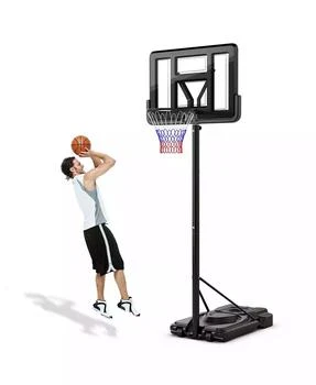 Costway | Portable Basketball Hoop 7.5-10FT Adjustable Basketball Goal System,商家Macy's,价格¥1144