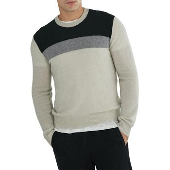 推荐ATM Mens Cashmere Colorblock Crewneck Sweater商品