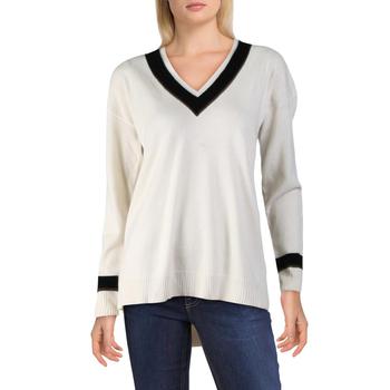 美国拉夫劳伦毛衣, Ralph Lauren | Lauren Ralph Lauren Womens Jalynn Cashmere V-Neck Sweater商品图片 2.2折
