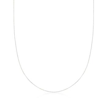 商品Ross-Simons | Ross-Simons 0.8mm 14kt White Gold Adjustable Snake Chain Necklace,商家Premium Outlets,价格¥2791图片