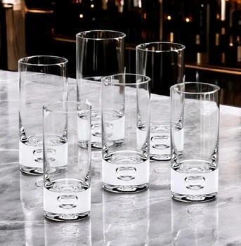 Hivvago | Mouth Blown Crystal 6 Pc Shot Or Vodka Glass Set  3 Oz,商家Premium Outlets,价格¥854