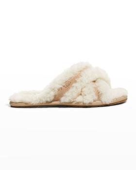 推荐Scuffita Crisscross Shearling Slippers商品