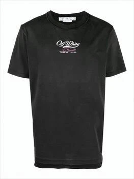 Off-White | Relaxed-Fit Black Cotton T-Shirt With Logo Print,商家Premium Outlets,价格¥2431