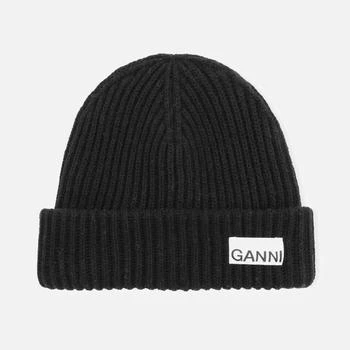 推荐Ganni Ribbed Wool Beanie商品