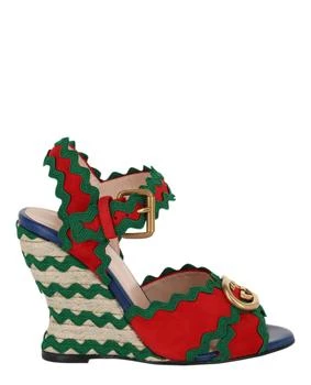 Gucci | GG Wavy Colorblock Wedges,商家Maison Beyond,价格¥1804