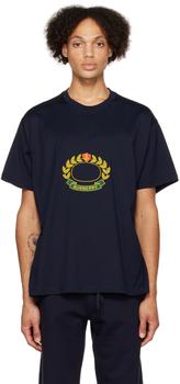推荐Navy Oak Leaf Crest T-Shirt商品