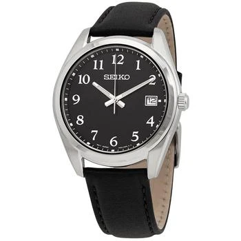 Seiko | Sapphire Quartz Black Dial Men's Watch SUR461P1 4.5折, 满$75减$5, 满减