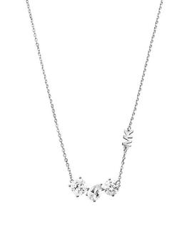Michael Kors | Premium Sterling Silver & Cubic Zirconia Cluster Necklace商品图片,