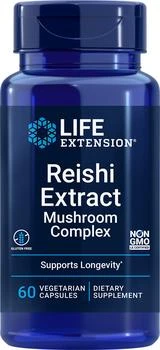 Life Extension | Life Extension Reishi Extract Mushroom Complex (60 Capsules, Vegetarian),商家Life Extension,价格¥181