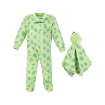 商品Hudson | Baby Boys Flannel Plush Coveralls with Security Blanket,商家Macy's,价格¥122图片