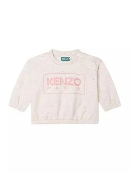 推荐Baby Girl's & Little Girl's Logo Speckled Crewneck Sweatshirt商品