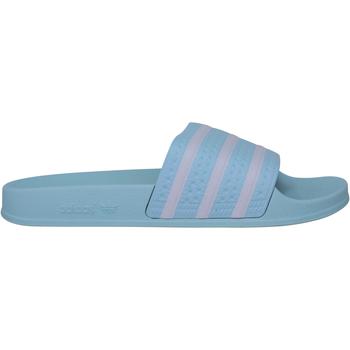 阿迪达斯拖鞋经典款, Adidas | Adidas Adilette Blue/White  H03202 Men's商品图片 2.6折