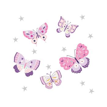 商品Bedtime Originals | Butterfly Kisses Pink/Purple Wall Decals/Appliques,商家Macy's,价格¥119图片