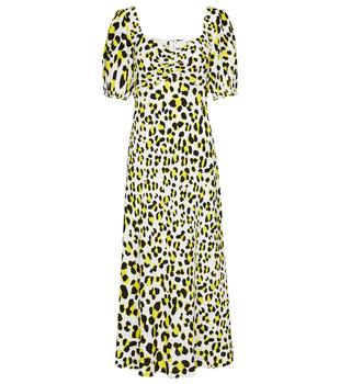 product Jade leopard-print crêpe midi dress image