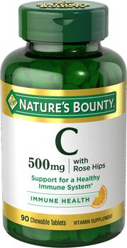 推荐Nature’s Bounty Chewable Vitamin C 500 mg商品